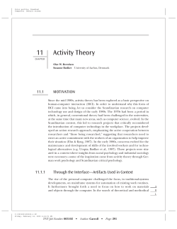 11 Activity Theory - Emil OW Kirkegaard