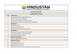 List of Print Journals