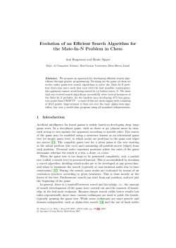 Evolution of an Efficient Search Algorithm for the Mate-In
