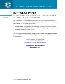 Extension of the Periods for Consent to and Payment of Quota