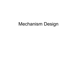 Mechanism Design