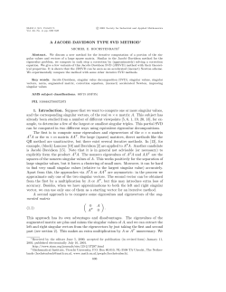 A JACOBI&ndash;DAVIDSON TYPE SVD METHOD 1