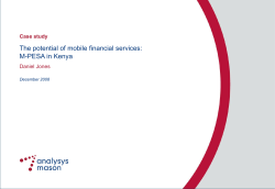 Mobile financial services