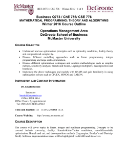 Course Outline Template - PhD Program