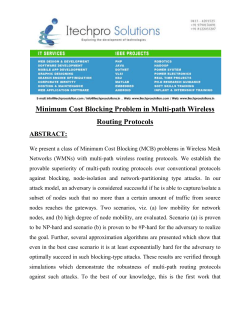 Minimum Cost Blocking Problem in Multi