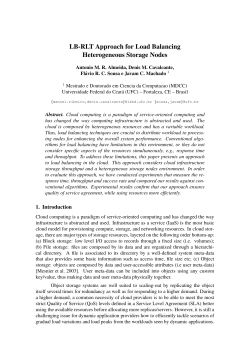 LB-RLT Approach for Load Balancing Heterogeneous Storage Nodes