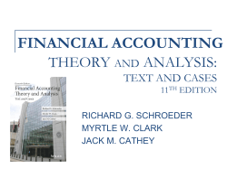 accounting theory: text and readings