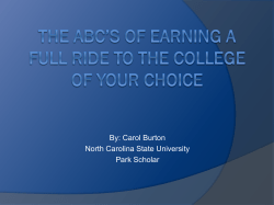 How to Earn a Full Ride to the College of your Choice