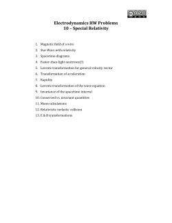 (b) Now consider how all this looks in the reference frame of the test