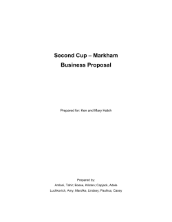 Second Cup - Edwards School of Business