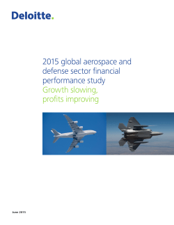 2015 global aerospace and defense sector financial