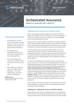 Netrounds Orchestrated Assurance Solution Brief_v1