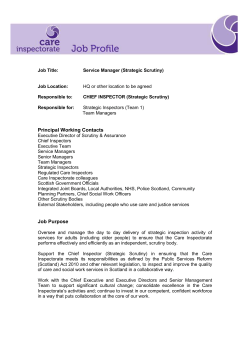 Inspector - myjobscotland