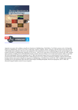 PDF Review Questions in Ophthalmology