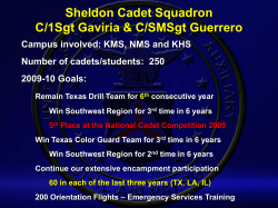 Civil Air Patrol Middle School Initiative Sheldon Cadet