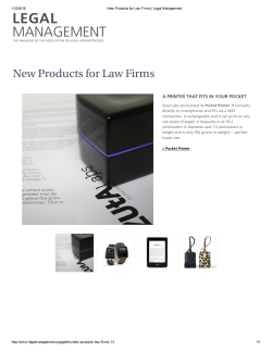 New Products for Law Firms