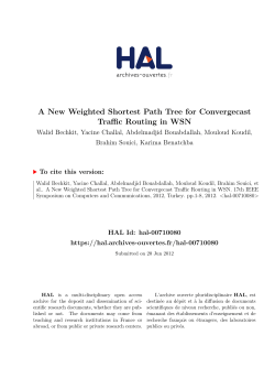 A New Weighted Shortest Path Tree for Convergecast Traffic
