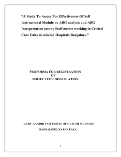 RAJIV GANDHI UNIVERSITY OF HEALTH SCIENCES