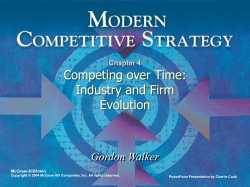 Modern Competitive Strategy 1e - Gordon Walker