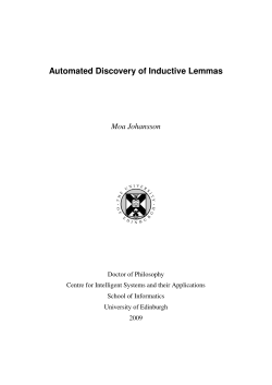 Automated Discovery of Inductive Lemmas