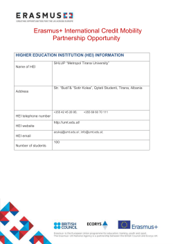 Erasmus+ Document Template