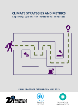 climate strategies and metrics