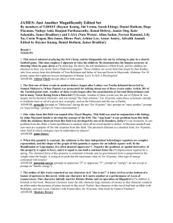 Round 1 - High School Quizbowl Packet Archive