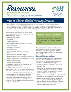 How to Choose Skilled Nursing Services