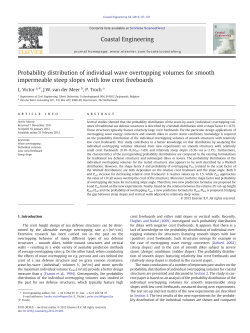 Probability distribution of individual wave overtopping volumes for