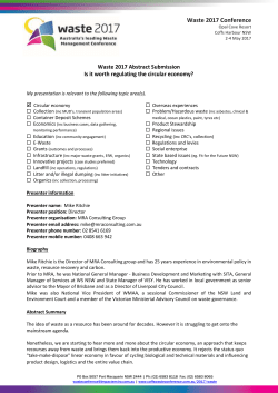 Coffs Harbour Waste 2010 Conference