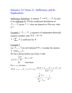 Statistics 512 Notes 20 - Wharton Statistics Department