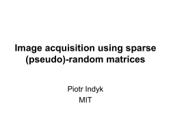 Sparse recovery using sparse random matrices