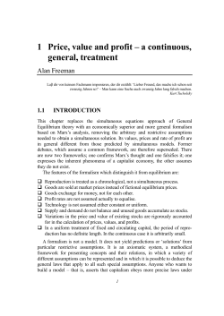 Price, value and profit