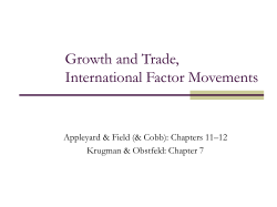 Growth and Trade