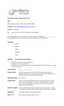 DOWNLOAD WORD DOC KT Silk Flowers SEALED BID LETTER OF