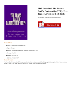 PDF The Trans - Pacific Partnership (TPP)