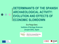 Determinants of the Spanish archaeological activity