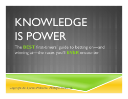 The BEST first-timers` guide to betting on&mdash;and winning at&mdash;the