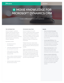 moxie knowledge for microsoft dynamics crm