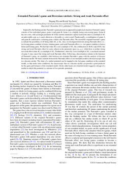 Extended Parrondo`s game and Brownian ratchets