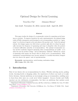 Optimal Design for Social Learning