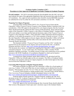 GSC Program Procedures for Curricular Changes (.doc)