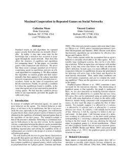 Maximal Cooperation in Repeated Games on Social Networks