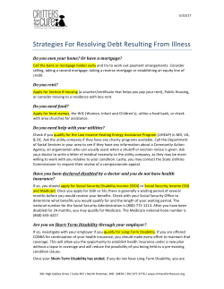 Strategies For Resolving Debt Resulting From Illness