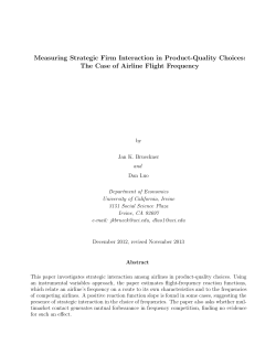 Measuring Strategic Firm Interaction in Product