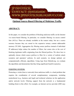 Optimal Source-Based Filtering of Malicious Traffic