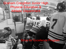 Graham Creighton Junior High Athletic Department