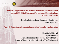 ITLOS`s approach to the delimitation of the continental shelf beyond