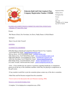 BAE Systems Normal.dot - Fishwick Hall Golf Club