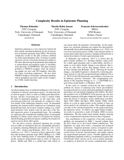 Complexity Results in Epistemic Planning